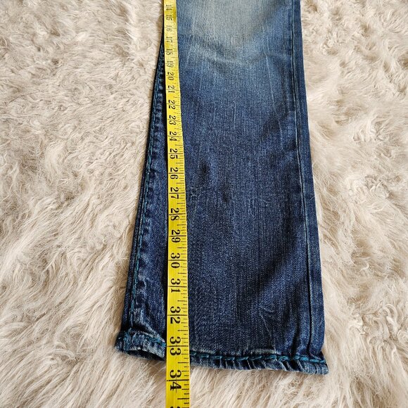 True Religion Men's Blue Geno Relaxed Slim Denim Jeans Size: 40 - Picture 7 of 10